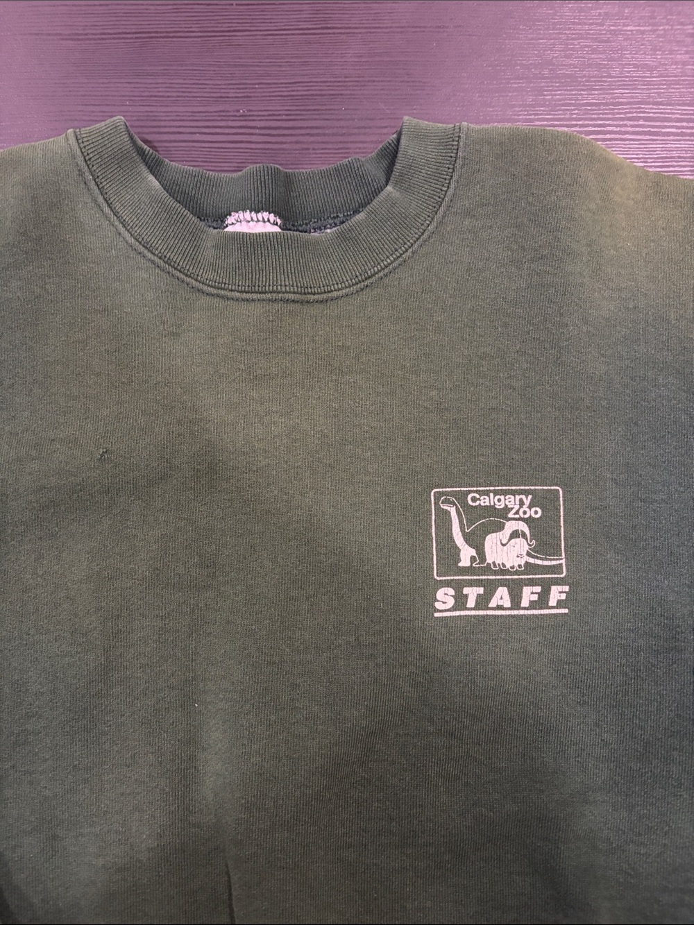 Vintage 90s Calgary Zoo Staff Crewneck fruit of the loom supercotton